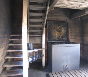 Inside of the Finnish Smoke Sauna - chosen the best 2015